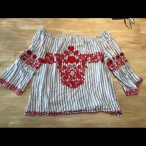 Gianni Bini embroidered top